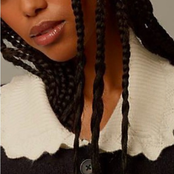 NWT Anthropologie Maeve Scallop-Collar Cardigan - Picture 3 of 8